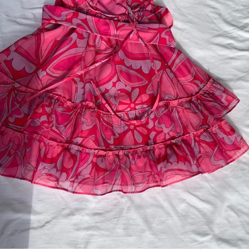 Show Me Your MuMu Pink Floral Kids Dress - Picture 9 of 9